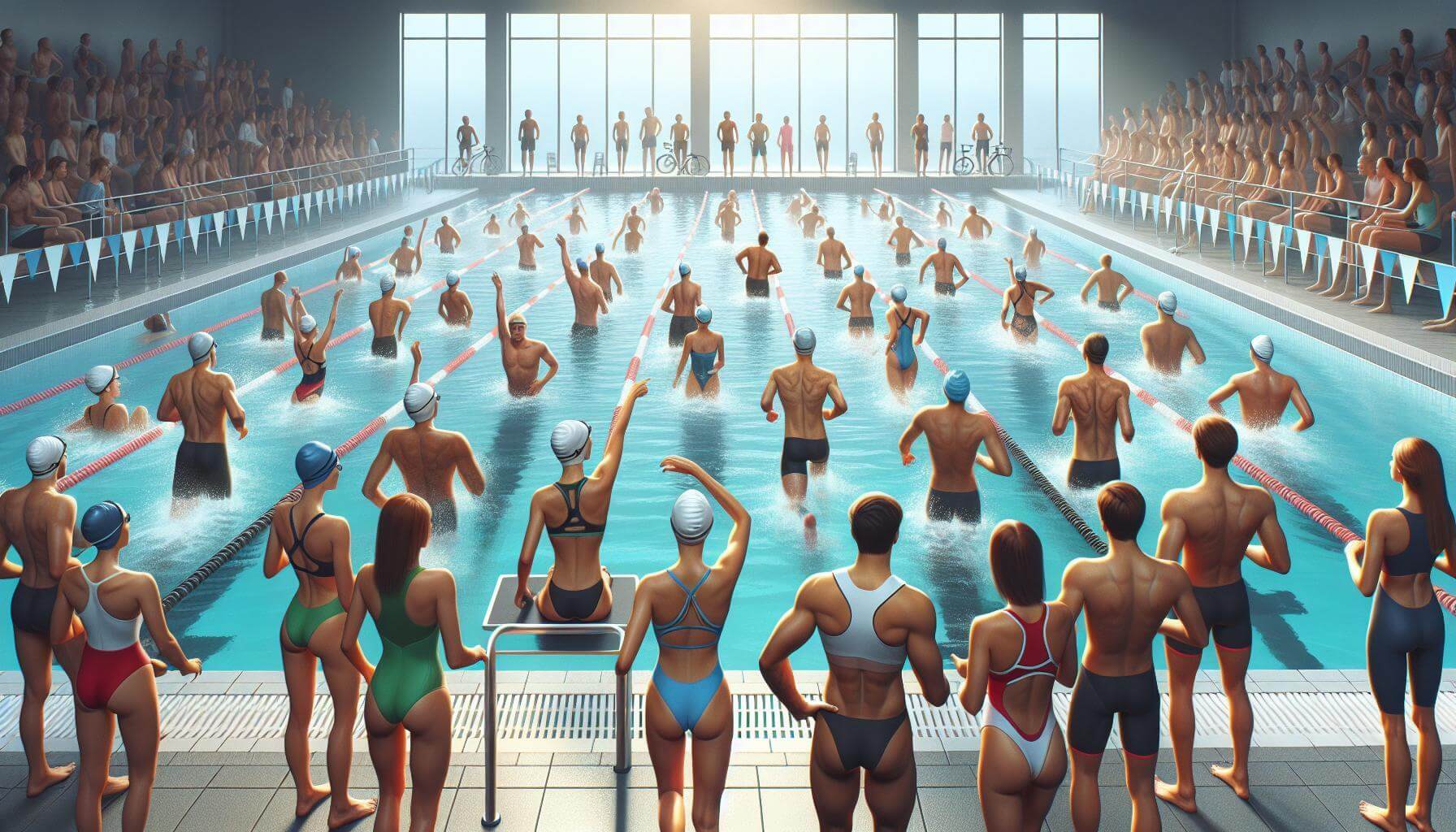 Triathlon na basenie dla początkujących – najważniejsze zasady