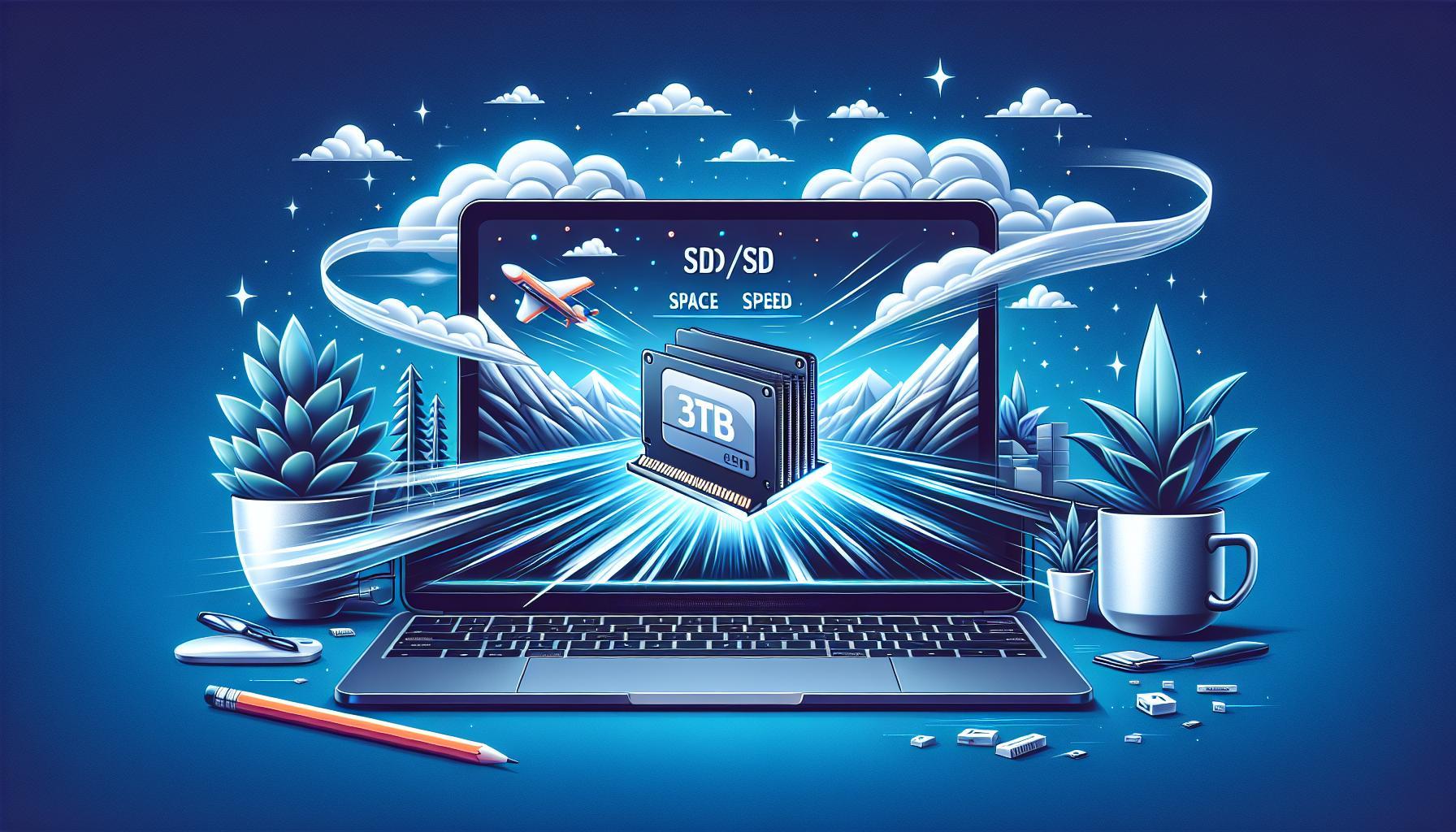 Laptopy z dyskiem SSD 1TB do pracy: przestrzeń i szybkość działania