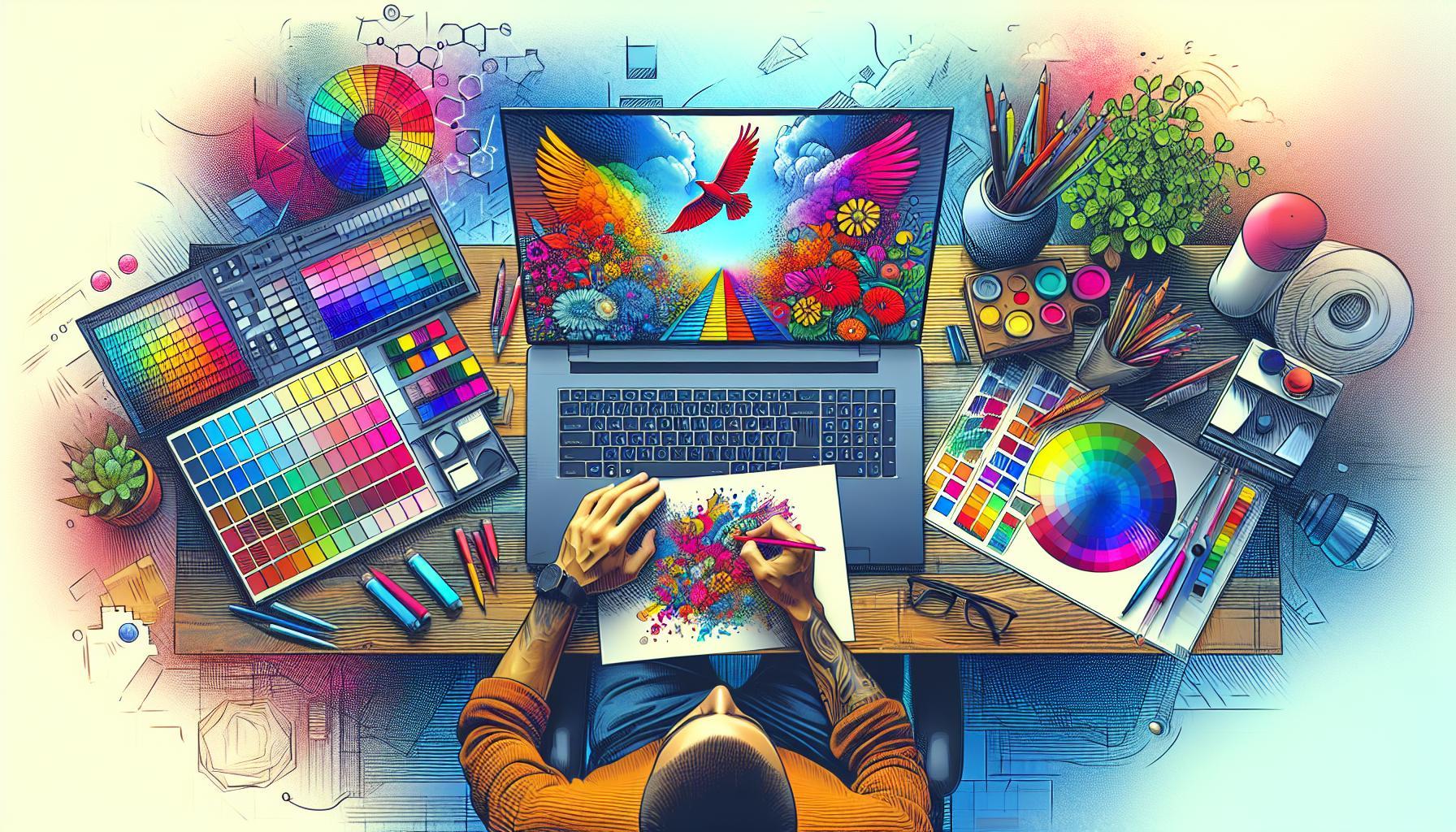 Laptopy z matrycą IPS do grafiki: precyzja kolorów dla kreatywnych